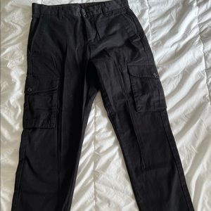 ZARA / black slim cargo pants